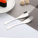 Titanium Cutlery Set, Lightweight Flatware, Modern Design, Dishwasher Safe, Service for
 Auxiliary Fork Spoon Self Eating