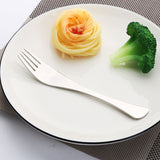 Titanium Cutlery Set, Lightweight Flatware, Modern Design, Dishwasher Safe, Service for
 Auxiliary Fork Spoon Self Eating