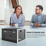 Large Capacity Medication Lock Box,Fridge Lock Box for Medicine Safe,Locking Medicine Box with Code for Snack,Food and Home Safety