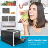 Large Capacity Medication Lock Box,Fridge Lock Box for Medicine Safe,Locking Medicine Box with Code for Snack,Food and Home Safety