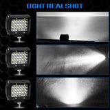 LED Pod Lights 4x4, Off Road Driving Lights for Truck SUV Boat with Waterproof Housing With Mounting Brackets (Set of 2) In Australia - Darrahopens