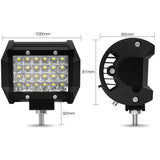 LED Pod Lights 4x4, Off Road Driving Lights for Truck SUV Boat with Waterproof Housing With Mounting Brackets (Set of 2)