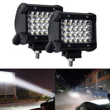 LED Pod Lights 4x4, Off Road Driving Lights for Truck SUV Boat with Waterproof Housing With Mounting Brackets (Set of 2)