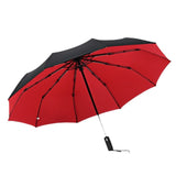 Automatic open and close 10 rib double layer Windproof Travel Umbrella Teflon coated Wind Resistant Canopy Folding parasol In Australia - Darrahopens