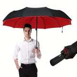 Automatic open and close 10 rib double layer Windproof Travel Umbrella Teflon coated Wind Resistant Canopy Folding parasol