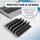 Multiple Laptop Holder Vertical – Adjustable Laptop Vertical Stand Holds 5 Devices, Fits All Laptops Tablets and Mobiles. In Australia - Darrahopens