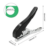 Metal Hole Punch Heavy Duty Single Hole Puncher, Portable Paper Punch for Id Cards PVC Cards Plastic Cardboard