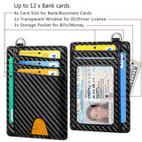 Slim Minimalist Wallet, Front Pocket Wallets,Credit Card Holder for Men & Women
Credit Card Holder Wallet with Detachable