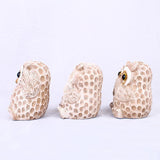 Set of 3 Owl Statues Home Décor,Cute Owl Figurines for Shelf,Living Room Bedroom Office Desktop,Bookshelf,Animal Sculptures Gifts