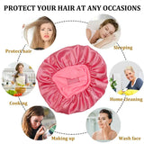 Sleep caps for Women Natural Hair Bonnets Satin Bonnet for Hair Loss Satin Bonnet for Kids Sleeping Bonnet for Curly Hair (2pcs)