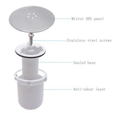Shower Drain Cover, Shower Waste Trap Cover Plug Hole Cover Shower Trap Cover Replacement, 115mm Chrome Finished Top Cover