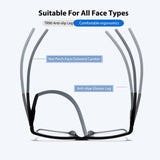Photochromic Progressive Multifocus Reading Glasses Blue Light Blocking Multifocal Readers Spring Hinge Sunglasses