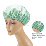 Shower Caps for Women Reusable Waterproof, 2 Pack Women Shower Caps Reusable Hair Cap for Shower Double Protection