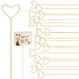 20Pcs Floral Picks Metal Floral Place Card Holder,Heart Loop Picture Holders, Flower Card Holder Stick,Gold Heart Floral Picks In Australia - Darrahopens