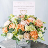 20Pcs Floral Picks Metal Floral Place Card Holder,Heart Loop Picture Holders, Flower Card Holder Stick,Gold Heart Floral Picks