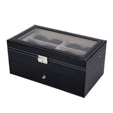 Leather Eyeglasses Storage and Sunglass Glasses Display Drawer Lockable Case Organizer,
Glasses Storage Holder Box with 12 Slots