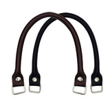 2Pcs Genuine Leather Bag Handles 38cm Purse Straps with Clasp Cowhide Leather Replacement Straps for Handbag Replacement In Australia - Darrahopens