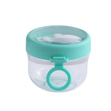 2 Pcs Overnight Oats Container with Lids and Spoons,Plastic Overnight Oats Jars Large Capacity Airtight Yogurt Container for Milk