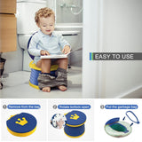 Travel Potty for Toddlers, Portable Potty for Toddlers Foldable Kids Training Toilet Seat for Boys Girls Baby Carry Potty Children