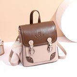 Backpack Purse For Women Cute Fashion Leather Backpack Japanese Style Handbag Ladies Casual Shoulder Bags (Brown)