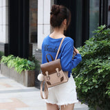 Backpack Purse For Women Cute Fashion Leather Backpack Japanese Style Handbag Ladies Casual Shoulder Bags (Brown)