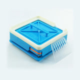 Tool Box,Blue ABS Plastic Multi Functiona Hand Tool Filling Tray Box, with Scraper fit DIY 100 for （Blue）