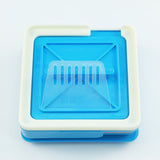 Tool Box,Blue ABS Plastic Multi Functiona Hand Tool Filling Tray Box, with Scraper fit DIY 100 for （Blue）