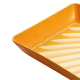 2pcs Plastic Dumpling Plates with Sauce Compartment Square Serving Plates with Sauce Holder Serving Platter Tray for Party