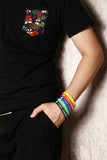 10 Pack Rubber Silicone Sport Medical Emergency Alert ID Bracelets Wristband for Men Women Kids （10pcs）