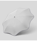Round-Corner Anti-Poking Sunny and Rainy Umbrella with Reflective Strip Lightweight Anti-Ultraviolet Full Glass Fiber Skeleton