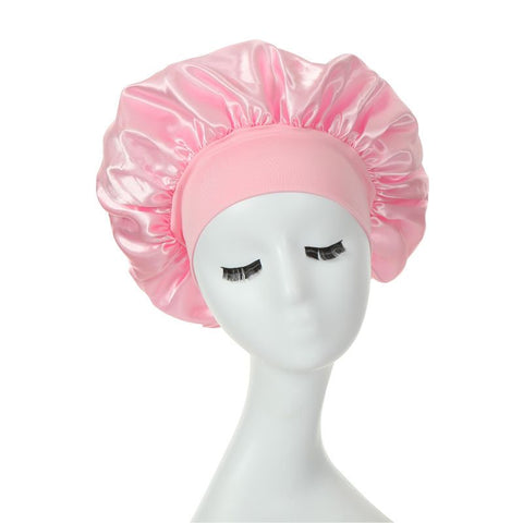 Women's Satin Sleeping Hat Night Sleep Cap Elastic Band Bonnet Nightcap Cap Bonnet for Sleep Bathroom Hair Care (2pcs) In Australia - Darrahopens