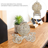 Rhinestone Trinket Box, Silver Pumpkin Carriage Trinket Box Princess Crystal Jewelry Box Display Holder Organizer for Accessories In Australia - Darrahopens