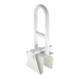 Adjustable Bathtub Safety Rail Shower Grab Bar Handle, Stainless Steel, White
Adjustable Tub Grab Bars for Side