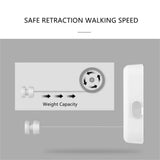 Retractable Clothes Line,No Punching Wall Mounted Heavy Duty Retractable Clothesline Laundry Line Can Hanging Clothes