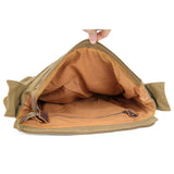 Canvas Crossbody Bag Messenger Bag Vintage Military Leather Canvas Laptop Bag / Messenger bag/College bag for any occasion.