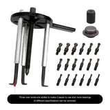 21in1Bearing Disassembly Puller Inner Hole Puller Removal Tool Three-jaw Puller Set 3 Jaw Removal Tool for Bearing Removal