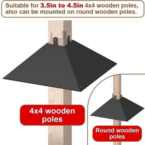 Metal Squirrel Baffle for Post, Squirrel Proof Baffles for Bird Feeder Poles, Outdoor Squirrel Guard for In Australia - Darrahopens