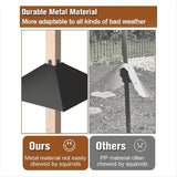Metal Squirrel Baffle for Post, Squirrel Proof Baffles for Bird Feeder Poles, Outdoor Squirrel Guard for