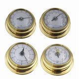 4 Pcs Boat Barometer Clock Thermometer Hygrometer Weather Station Set Wall Mounting Type Brass for Case for Shell Light In Australia - Darrahopens