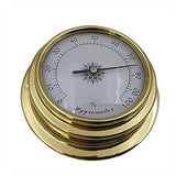 4 Pcs Boat Barometer Clock Thermometer Hygrometer Weather Station Set Wall Mounting Type Brass for Case for Shell Light In Australia - Darrahopens