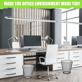 Round Wastepaper Basket, Wire Mesh Desk Metal Can Recycling Can Garbage Container for Bedroom Office(10pcs) In Australia - Darrahopens