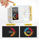 Visual Timer for Kids Adults, ADHD Timer with Planning Board for Schedules, Task Timer Toddler Visual Timer Silent Timer