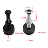 Tuya Diameter 12MM Wide Angle Fisheye Dual Frequency WiFi Door Eye Silver+Black