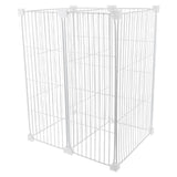Refrigerator Storage Divider White Wire Shelf Organizer with Isolation Net