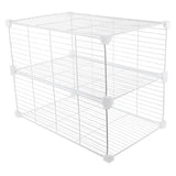 Refrigerator Storage Divider White Wire Shelf Organizer with Isolation Net