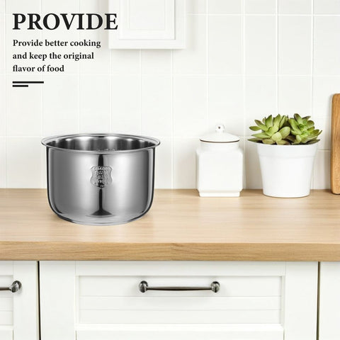 Universal Stainless Steel Inner Pot Replacement for Electric Rice Cookers Compatible with Multiple Brands