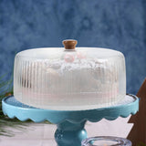 Round Cake Display Dome Acrylic Cover for Pastry and Cheese Protection