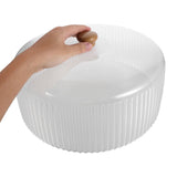 Round Cake Display Dome Acrylic Cover for Pastry and Cheese Protection