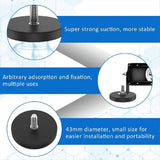 24 Pieces Rubber Coated Magnets 1.69 Inch 30 Lbs M6 Mounting Magnets Threaded Studs for Lighting