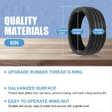 6 Inch Sewer Cleanout Cap,Steel Mechanical Test Plugs, Drain Expansion Pipe Cover for Outdoor Most Pipes Sink Pools,2 * water plug,Black
